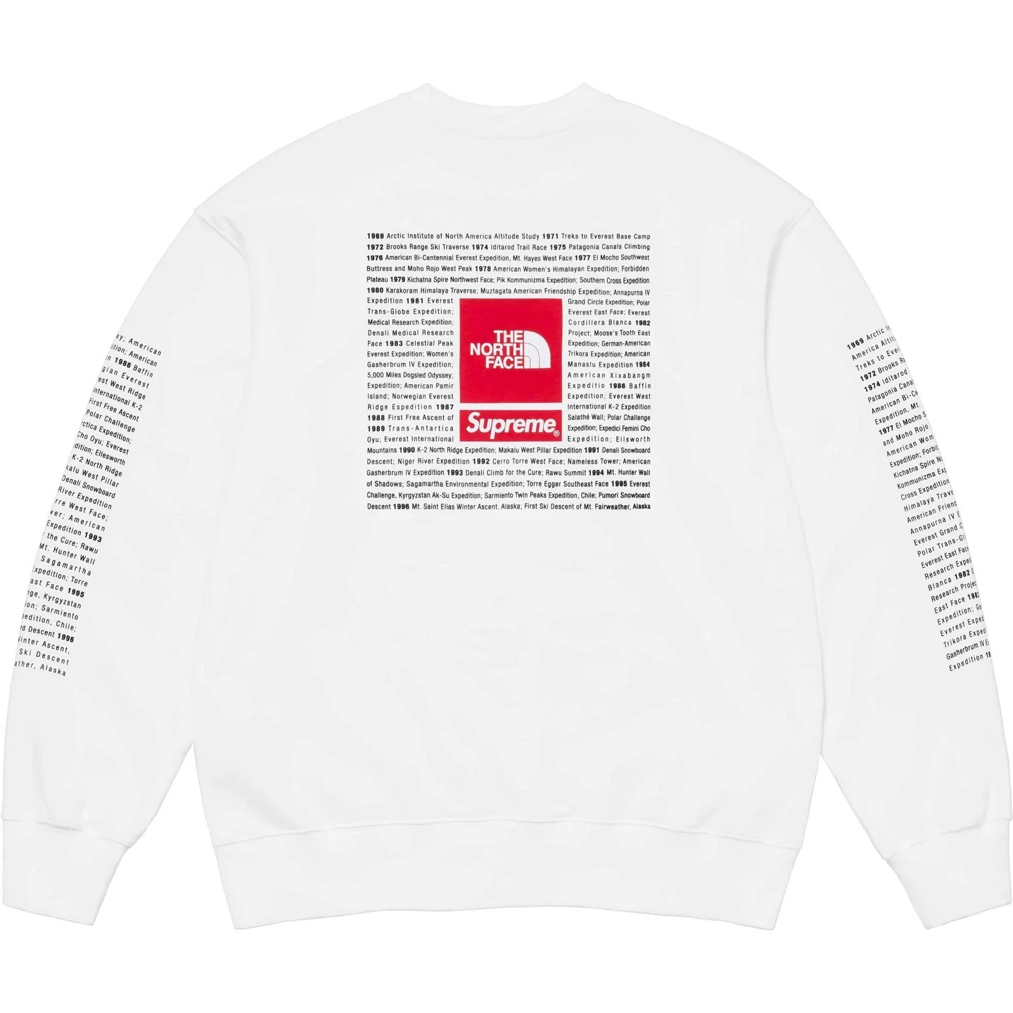 SUPREME x The North Face】 Crewneck White - 24SS (Supreme
