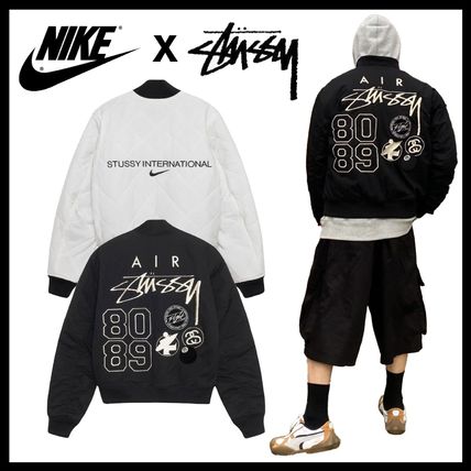Nike x Stussy】Reversible Jacket BLACK☆韓国人気☆ 追跡付 (STUSSY