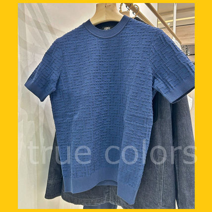 ネイビー（紺）系 M FENDI(フェンディ) ニット・セーター(メンズ