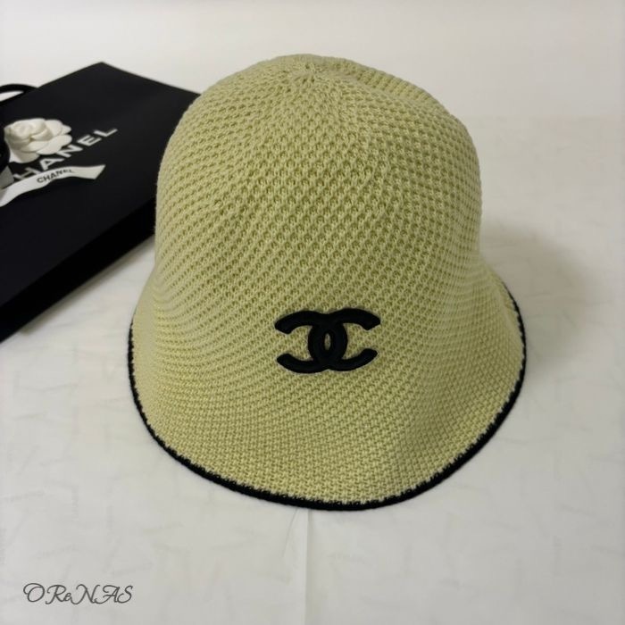 CHANEL 花柄バケットハット クリーム色 バケットハット CHANEL