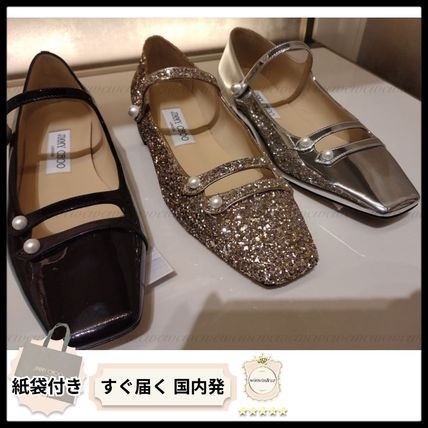 グリッター Jimmy Choo(ジミーチュウ) フラットシューズ(レディース