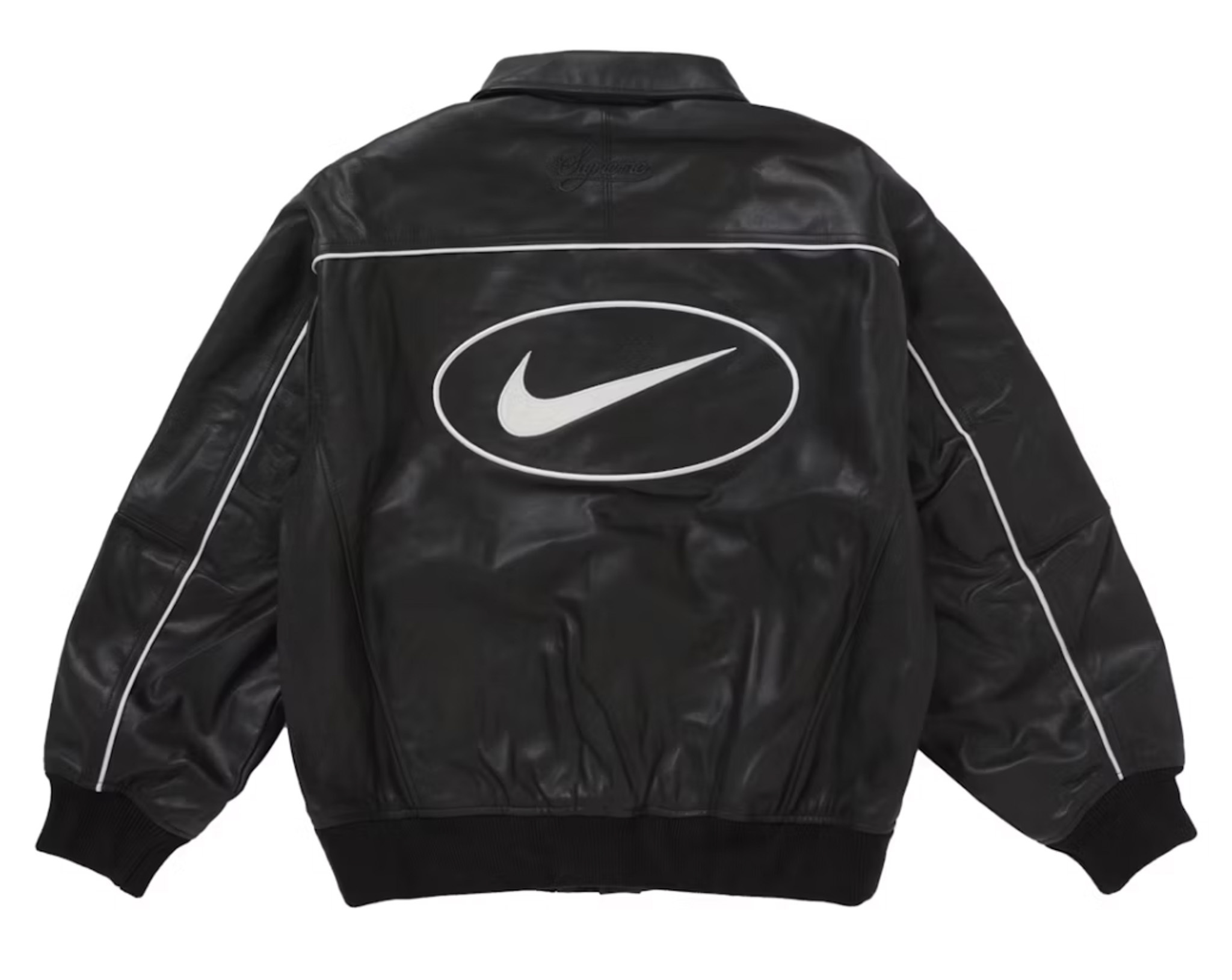 Supreme / Nike / Leather Varsity Jacket Black (Supreme/レザー