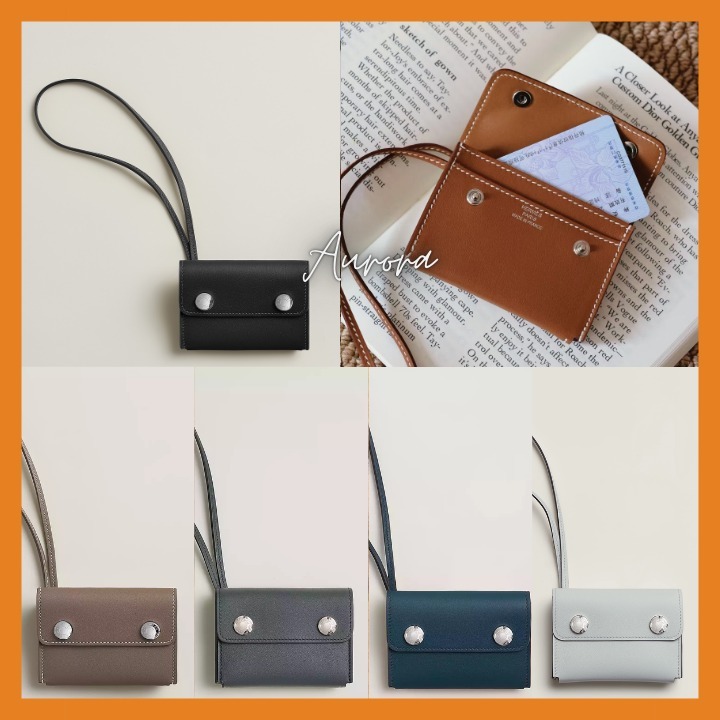 チャームにも[HERMES]Hermesnap エルメスナップ カードホルダー