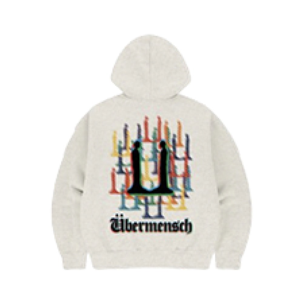 ☆G-DRAGON Ubermensch Hoodie Zip-Up Oatmeal☆韓国大人気