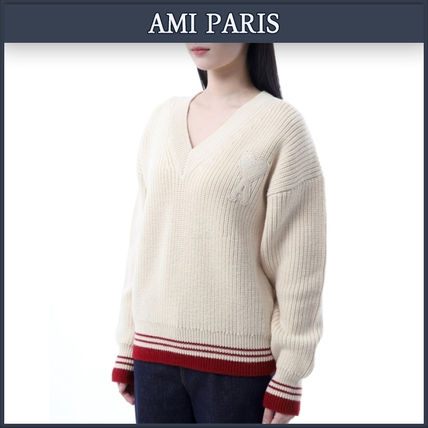 Vネック AMI PARIS(アミ パリス) ニット・セーター(レディース