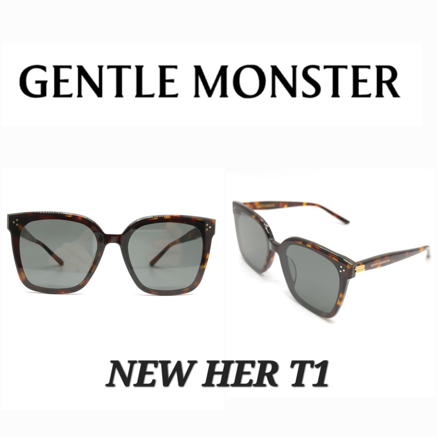 GENTLE MONSTER NEW HER T1］おしゃれなサングラス 純正 (Gentle