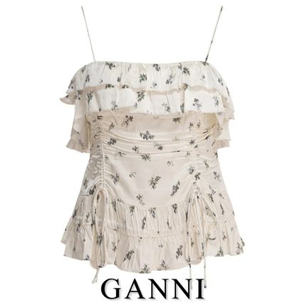 フリル Ganni(ガニー) キャミソール(レディース) - ブランド通販のBUYMA