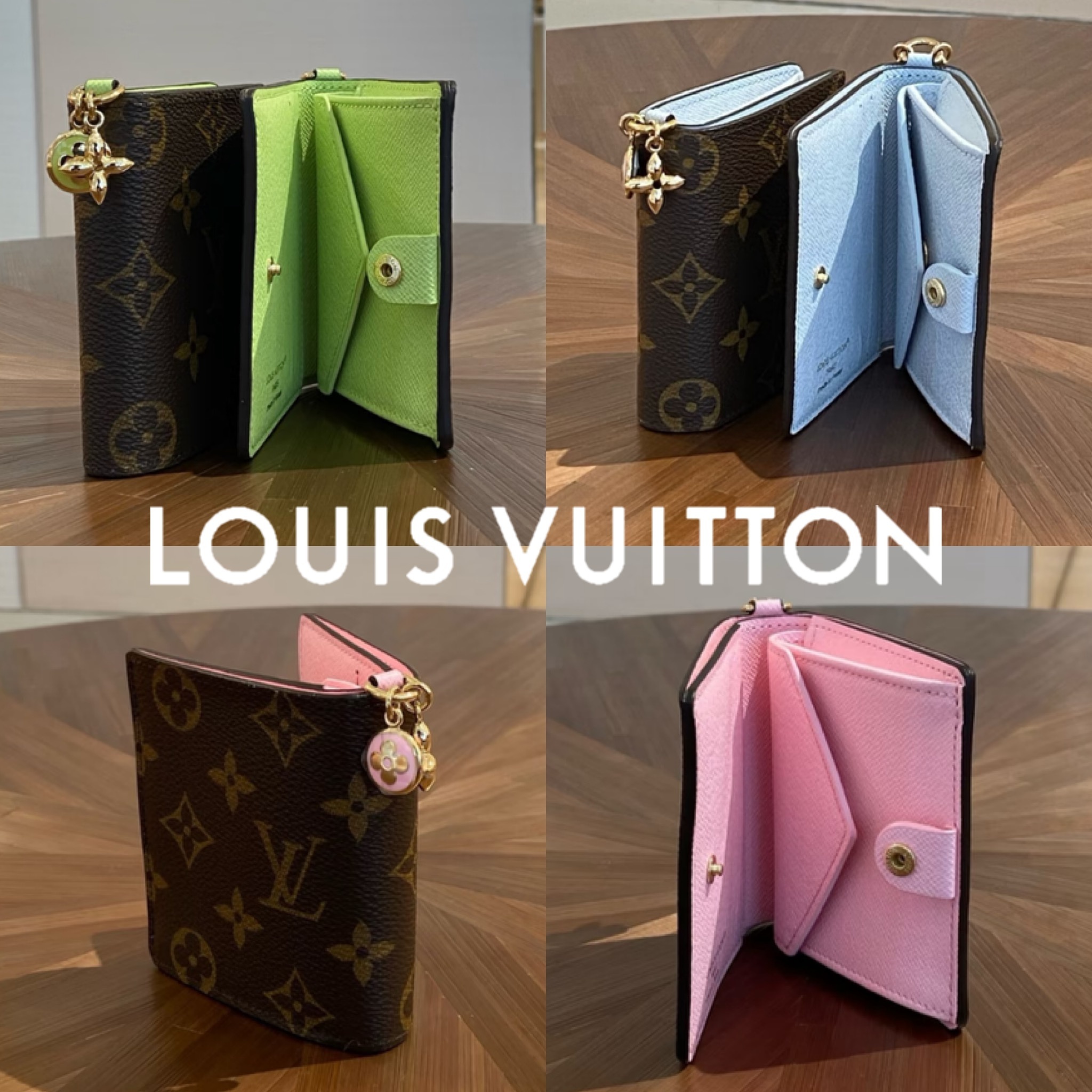 ルイヴィトン】ポケットウォレット チャーム 折りたたみ財布 (Louis