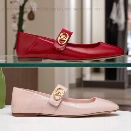レッド（赤）系 VALENTINO(ヴァレンティノ) バレエシューズ(レディース