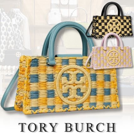 ピンク系 Tory Burch ELLA TOTE(トリーバーチ エラトート) かごバッグ