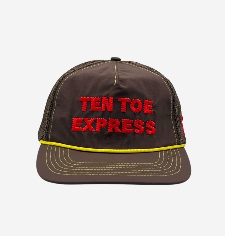 ☆ALEX ZONO☆ TEN TOE EXPRESS TRUCKER HAT BROWN (キャップ
