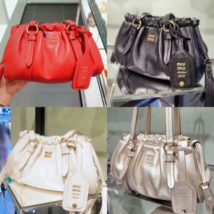 ホワイト（白）系 MiuMiu(ミュウミュウ) ショルダーバッグ・ポシェット