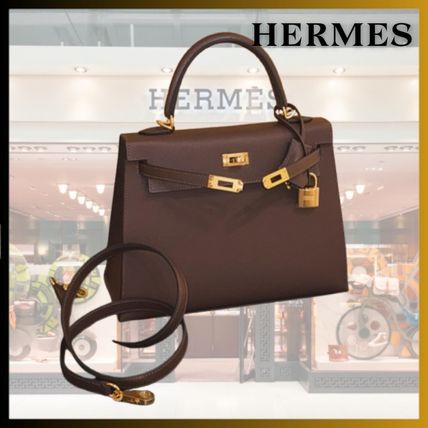 ブラウン（茶色）系 HERMES Kelly(エルメス ケリー) ハンドバッグ