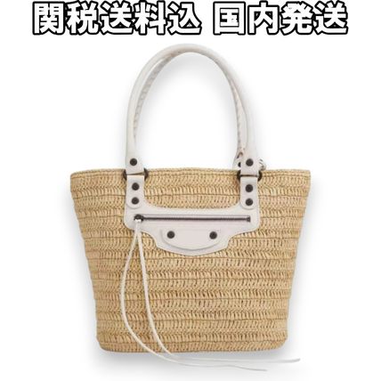 ラフィア BALENCIAGA(バレンシアガ) かごバッグ(レディース
