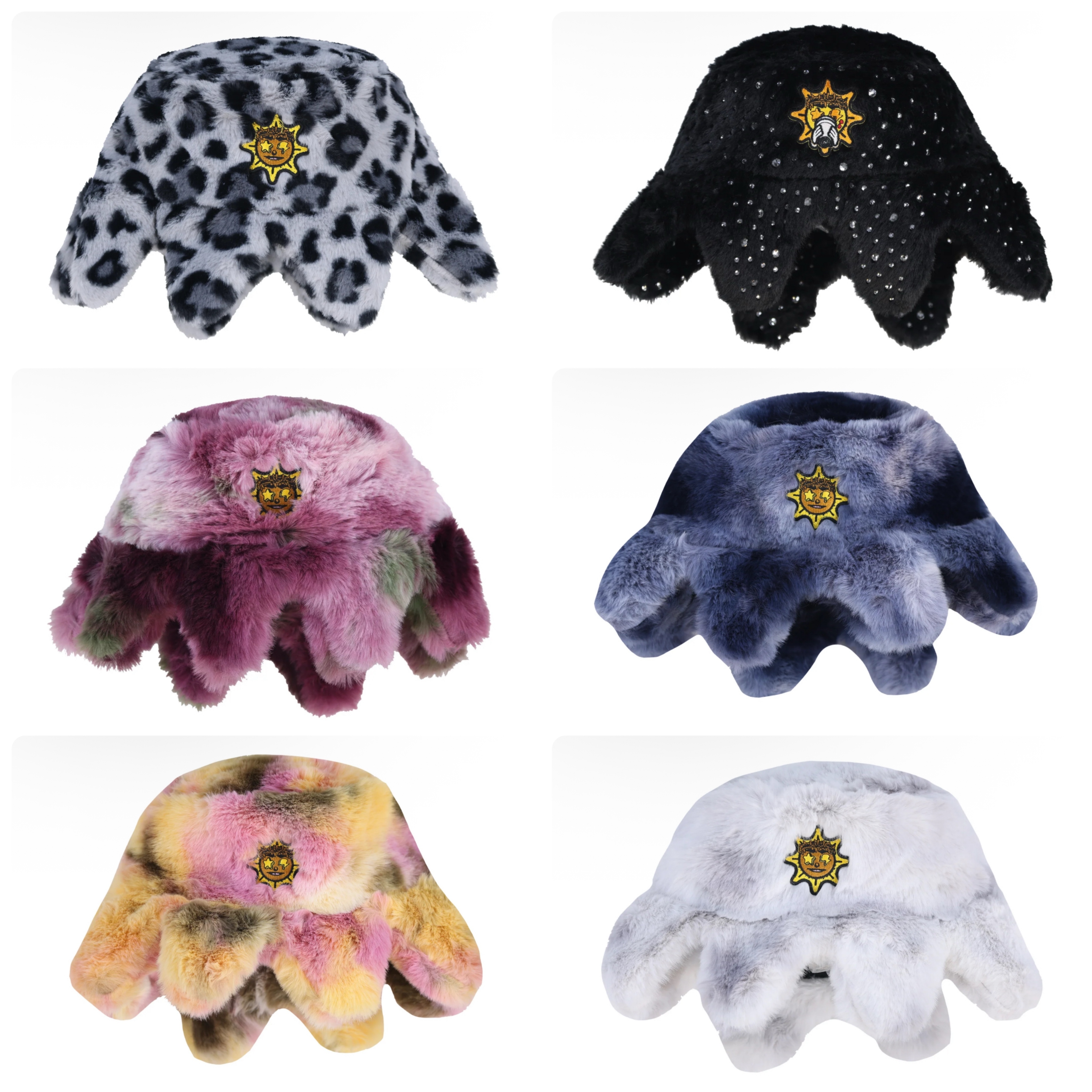 GLOGANG Furry Glo Sun バケットハット 6種 (Glo Gang/ハット