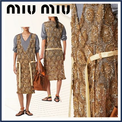 花柄 MiuMiu(ミュウミュウ) ワンピース・オールインワン(レディース