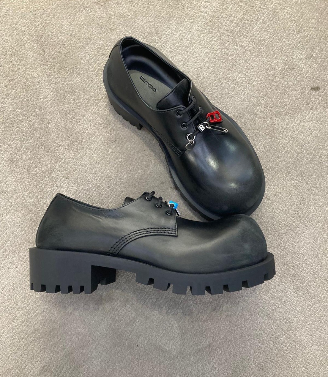 BALENCIAGA】Derby HUMMER ダービー シューズ レザー チャーム