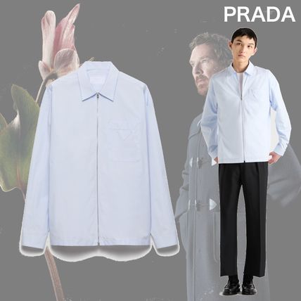 ブルー（青）系 フランス PRADA(プラダ) シャツ(メンズ) - ブランド
