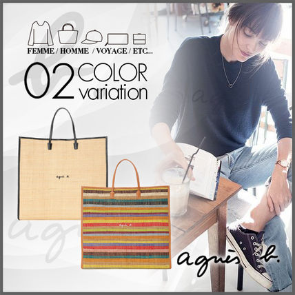 ラフィア Agnes b(アニエスベー) トートバッグ(レディース) - ブランド