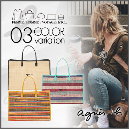 ラフィア Agnes b(アニエスベー) トートバッグ(レディース) - ブランド