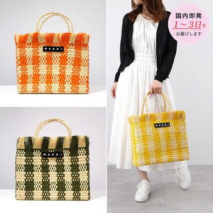 オレンジ系 MARNI MARNI MARKET(マルニ マルニマーケット) トート