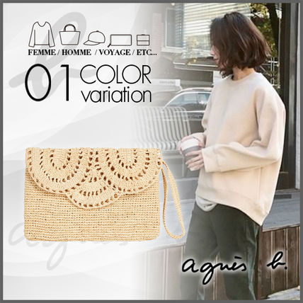 ラフィア Agnes b(アニエスベー) バッグ・カバン(レディース