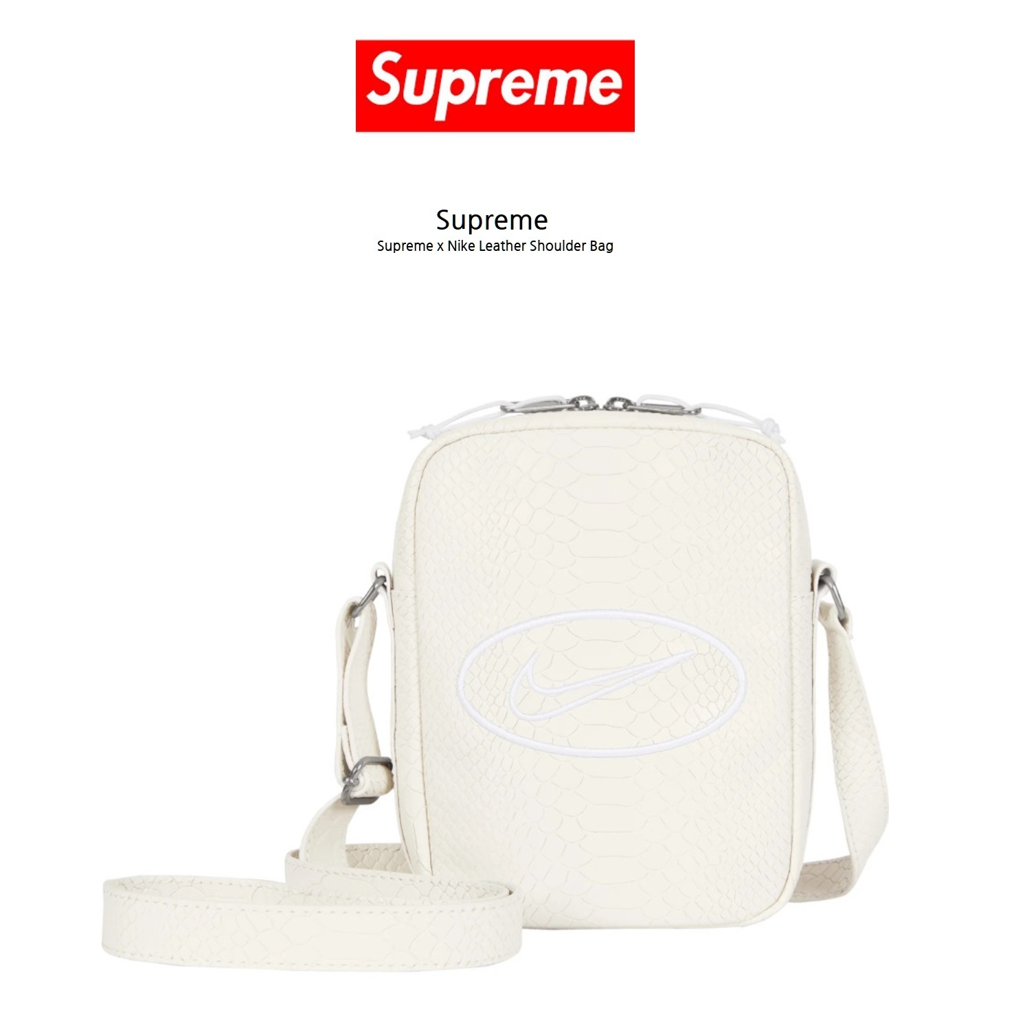 Supreme x Nike】Leather Shoulder Bag (Supreme/ショルダーバッグ