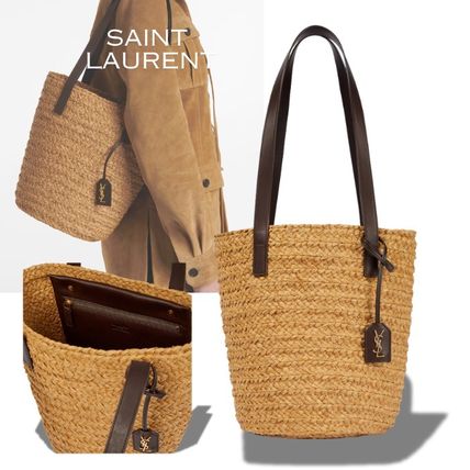 ラフィア Saint Laurent(サンローラン) かごバッグ(レディース