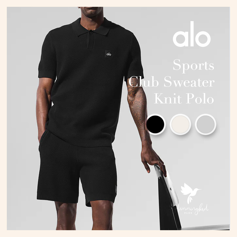 関送込】 * Alo Yoga * Sports Club ニット セーター ポロ (ALO Yoga