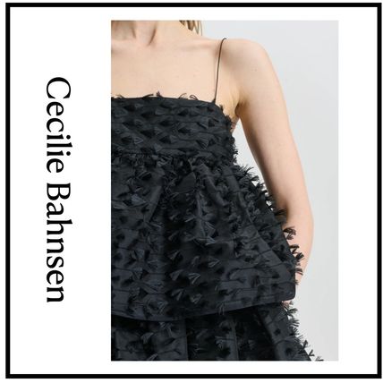 ブラック（黒）系 M CECILIE BAHNSEN(セシリーバンセン) キャミソール