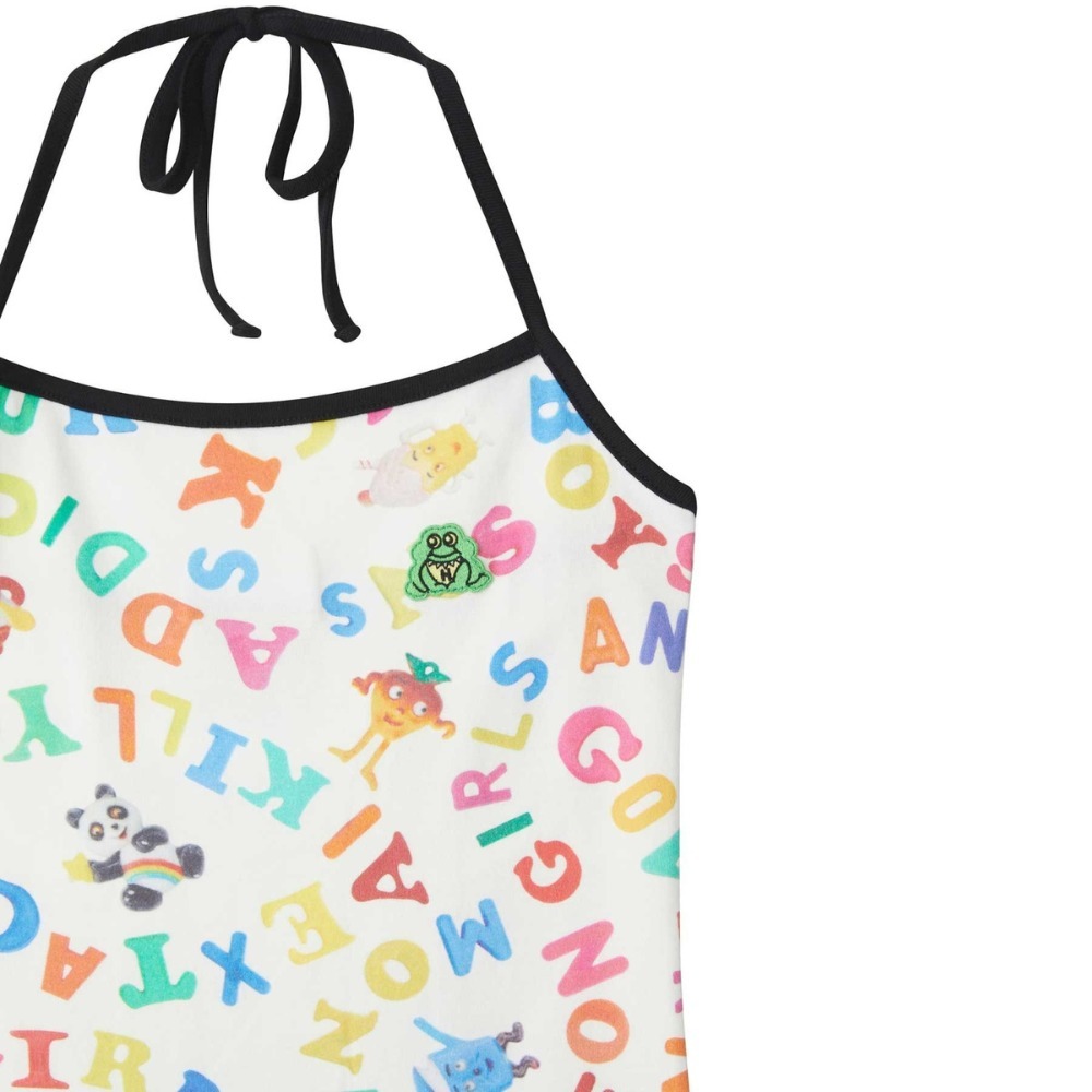 SNS ADDICTION柄 ホルターネック ヒステリックグラマー SNS ADDICTION