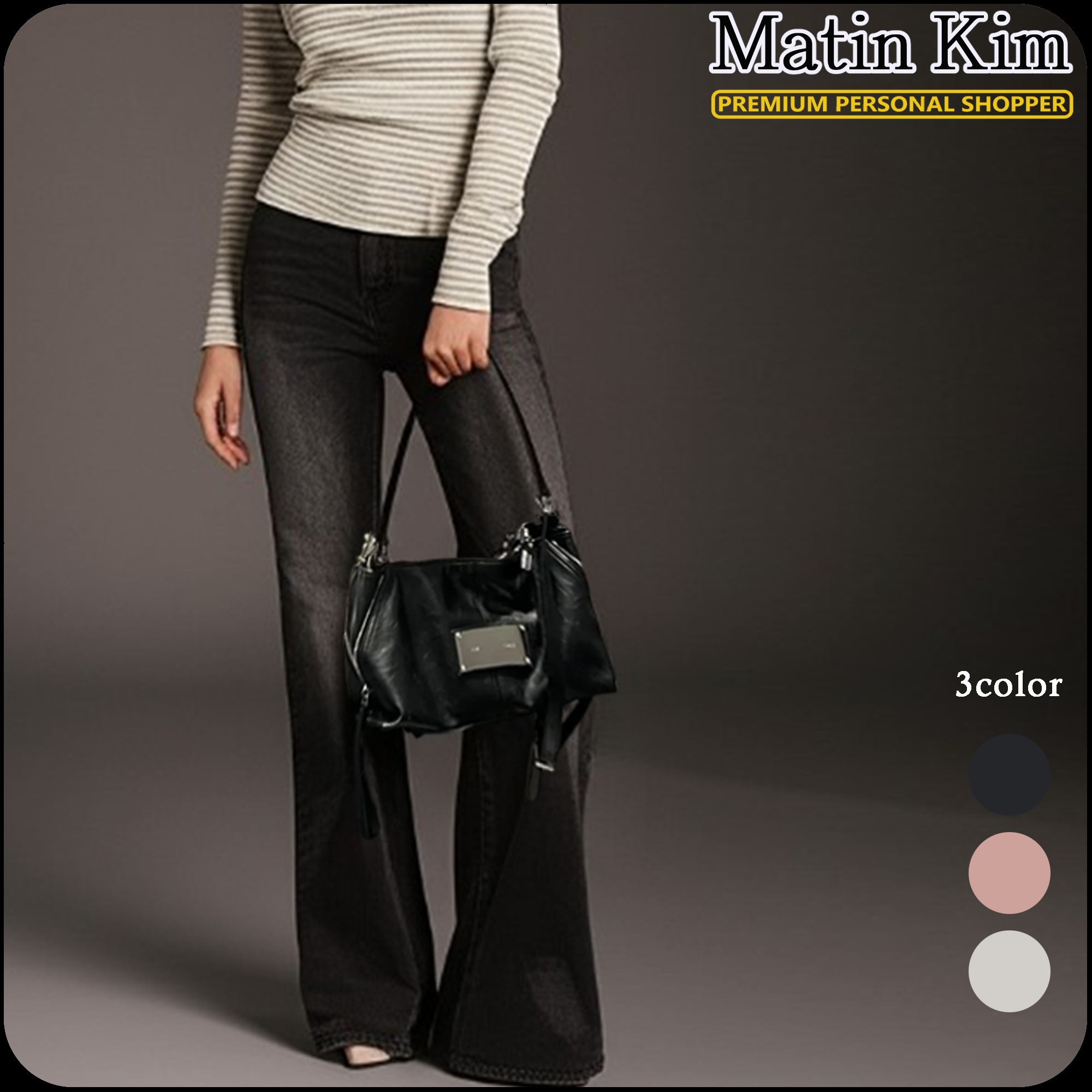 MATIN KIM]☆韓国人気☆SIDE ZIPPER TWO WAY BAG (Matin Kim/バッグ