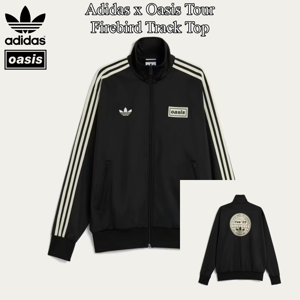 Adidas x Oasis Tour】Firebird Track Top Black 2025 (adidas