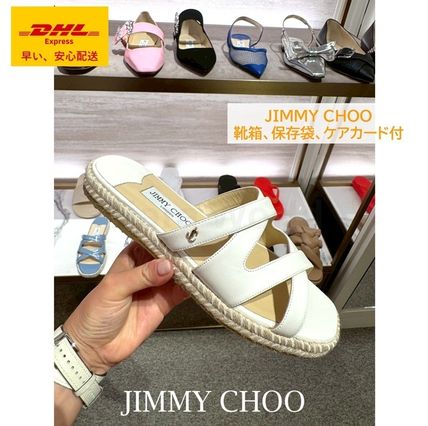 ホワイト（白）系 Jimmy Choo(ジミーチュウ) サンダル・ミュール