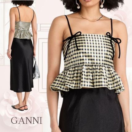 フリル Ganni(ガニー) キャミソール(レディース) - ブランド通販のBUYMA