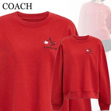 レッド（赤）系 Coach(コーチ) スウェット・トレーナー(レディース
