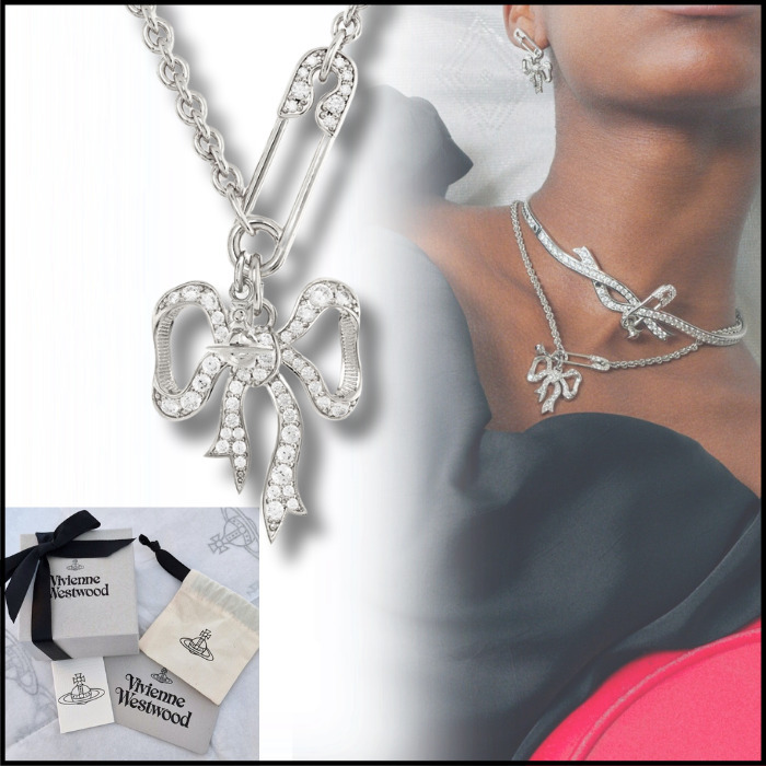 Vivienne Westwood】新作 Lilith安全ピン&リボンネックレス (Vivienne