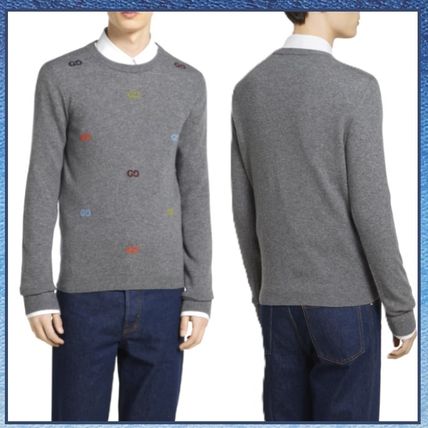 グレー（灰色）系 L GUCCI(グッチ) ニット・セーター(メンズ