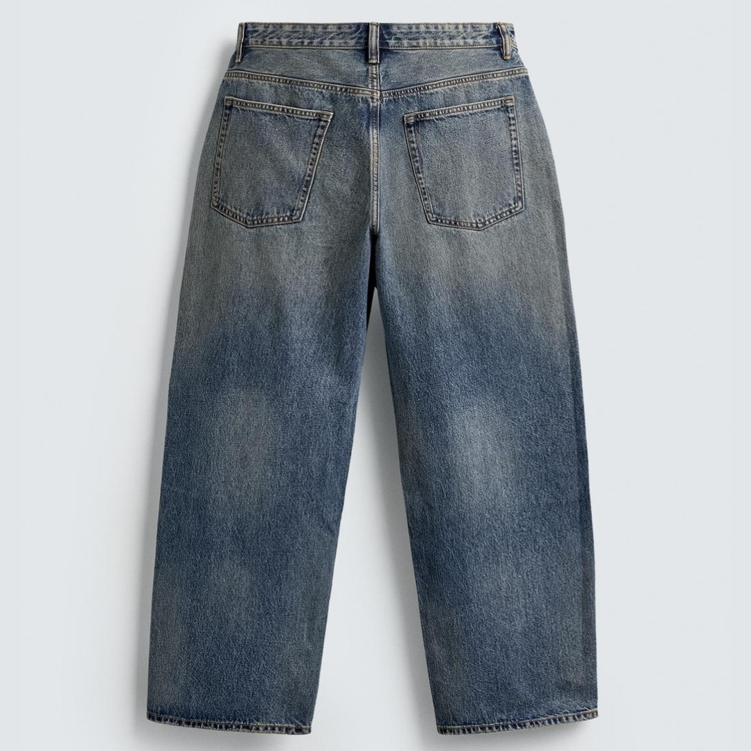 ZARA］ヴィンテージ加工 バギーフィットジーンズ (ZARA/デニム