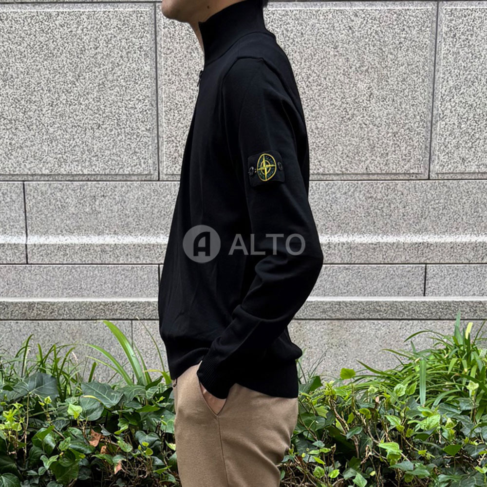 STONE ISLAND ストーンアイランド ウールニット ハーフジップ (STONE