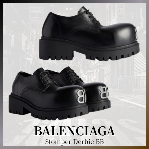 BALENCIAGA◇Stomper Derby ストンパー ダービー ブラック (BALENCIAGA