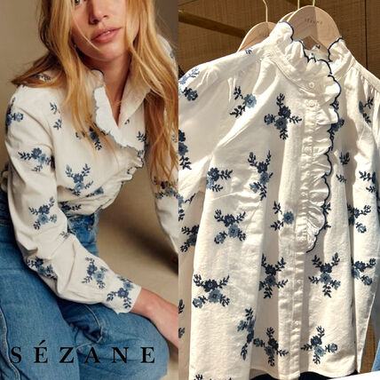 ホワイト（白）系 SEZANE(セザンヌ) ブラウス・シャツ(レディース