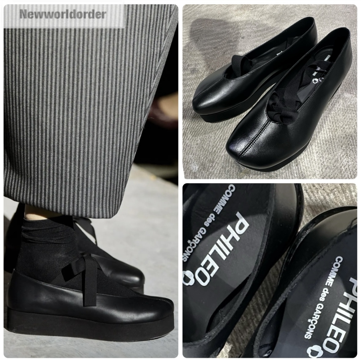 パリコレアイテム】コムデギャルソン×フィレオレザーシューズ (COMME