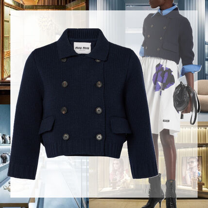 ショート丈 MiuMiu(ミュウミュウ) コート(レディース) - ブランド通販