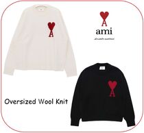 AMI PARIS】アミパリス ハート ロゴ ウール ニット◇ 全3色 (AMI PARIS