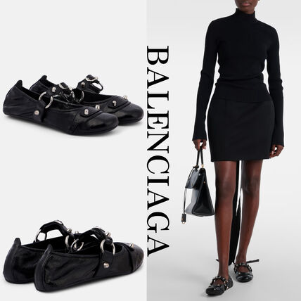 スタッズ BALENCIAGA(バレンシアガ) バレエシューズ(レディース