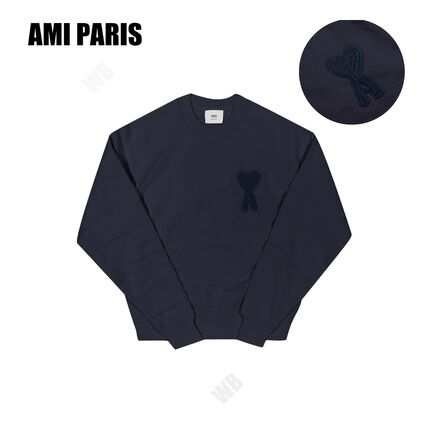 ネイビー（紺）系 AMI PARIS(アミ パリス) スウェット・トレーナー