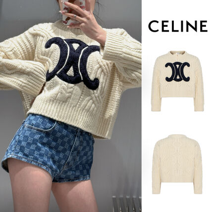 ホワイト（白）系 CELINE(セリーヌ) ニット・セーター(レディース
