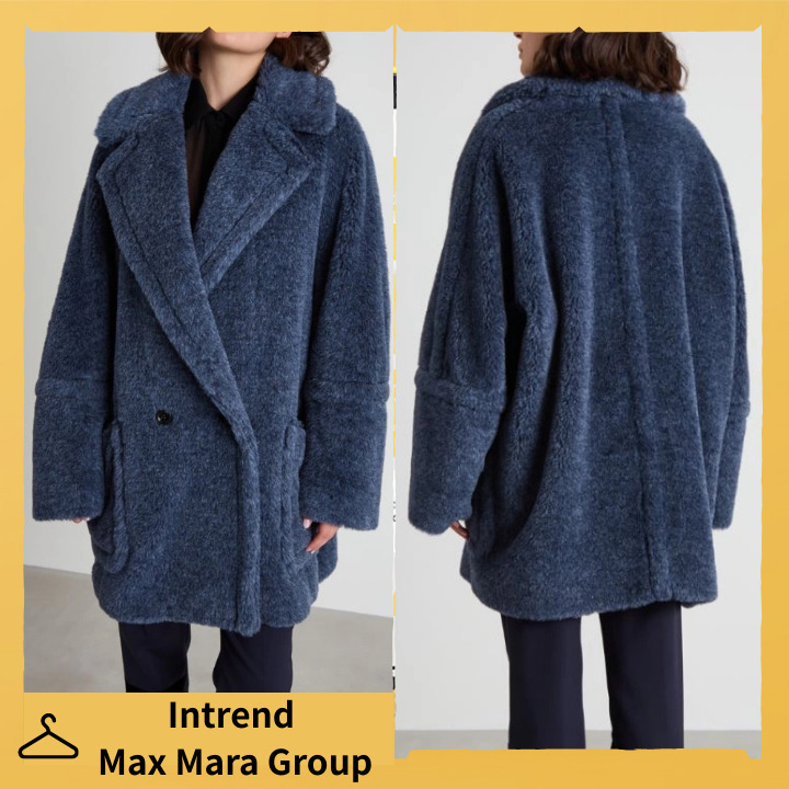 MaxMaraアウトレット【Intrend】TED GIRL テディベアコート 紺 (Max