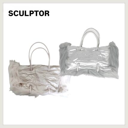 SCULPTOR】Fluffy Slouchy Satin Bag (SCULPTOR/ハンドバッグ